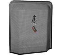 Rejilla anti chispas rectangular para chimenea con detalle de filigrana 62 x 53 x 9 cm