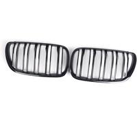 Rejilla antiniebla Coche Parrilla de Doble Puente para BMW X3 E83 2007-2010, Parachoques Delantero, Parrilla riñón, Carreras(Matte Black)