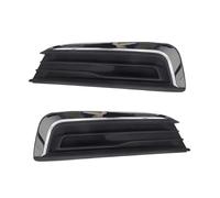 Rejilla Antiniebla Compatible Con Ford Para Taurus 2019 2020 Configuración Parachoques Delantero Cubierta De Luz Antiniebla Rejilla Reemplazo Marco De Lámpara Sin Agujero(2PCS left and right)