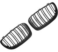 Rejilla antiniebla para coche Parrilla de riñón doble para BMW E81 3 puertas Facelift 2007-2012, 2 piezas, parachoques delantero