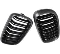 Rejilla antiniebla para coche Parrilla de riñón para parachoques delantero doble puente para BMW F15 F16 X5 X6 2014-2021