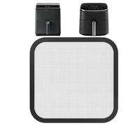 Rejilla Antisalpicaduras para Freidora de Aire 22×21,5 cm - Compatible con Cosori Dual Blaze 6,4 L y Cosori Turboblaze 6L- Filtro de Acero Inoxidable con Borde de Silicona e Imanes Incrustados
