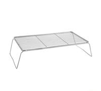 Rejilla Asar Plegable Práctico, 50 Cm | Portátil, Ergonómico, Parrilla Acero Inoxidable con Soporte, para Jardín, Campistas