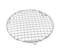 Rejilla Asar Redonda 25cm para Camping Exterior | para acero inoxidable 304, para superficie antiadherente, malla uniforme, ideal carne pescado, uso exterior(20cm)