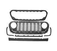 Rejilla Capó Delantero Parrilla NTRIX 2024 ABS Para Jeep Para Wrangler JL 2018++ Y Para Gladiator JT L1002 Estilo Con O Sin Orificio Cámara