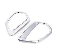 Rejilla carcasa luz antiniebla Para Mitsubishi para Outlander 2016 2017 2 piezas para cubierta de lámpara luz antiniebla trasera cromada para coche(Back Rear)