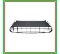 Rejilla central parachoques negra con marco cromado Ford-Focus-Mod. 08/07-02/11