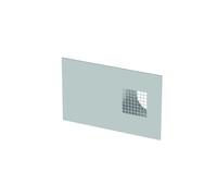 Rejilla combinada de pared exterior ComfoEdge Dupla DN125, entrada de aire exterior izquierda, aspecto de acero inoxidable de Zehnder - 990430572