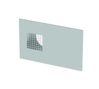 Rejilla combinada de pared exterior ComfoEdge Dupla DN160, aire exterior a la derecha, aspecto de acero inoxidable de Zehnder - 990430577