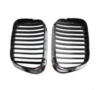 Rejilla cromada negra para BMW E39, compatible con modelos 1997 2003, OEM 51137005837/51137005838, mejora la estética del vehículo y el flujo de aire (par)