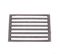 Rejilla cuadrada de hierro fundido de repuesto para chimeneas Hark, soporta la gestión del combustible y proporciona un soporte estable de leña (28 x 19,5 cm)