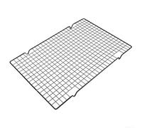 Rejilla de acero inoxidable para enfriamiento de pan para barbacoa con pies elevados, rejilla de secado por goteo para horno y parrilla, malla de alambre resistente a la corrosión adecuada para