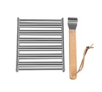 Rejilla de acero inoxidable para salchichas para cocinar uniformemente y fácil limpieza (pequeño)