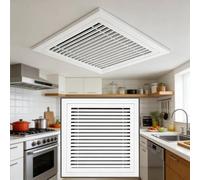 Rejilla de aire de retorno de aluminio blanco de 12 x 22 pulgadas, cubierta de ventilación de barra lineal extraíble con filtro de malla para sistema HVAC, ideal para optimización del flujo de aire de
