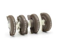 Rejilla De Aire Delantera Para Benz Clase E W211 E200 E300, Juego De 2/4 Piezas Rueda De Control Aire Acondicionado Delantero Trasero Para Ventilación CA Autopartes(Yellow 4pcs)