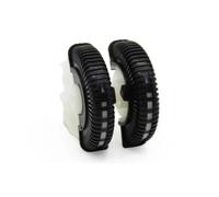 Rejilla De Aire Delantera Para Benz Clase E W211 E200 E300, Juego De 2/4 Piezas Rueda De Control Aire Acondicionado Delantero Trasero Para Ventilación CA Autopartes(Black R 2pcs)