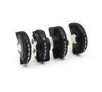 Rejilla De Aire Delantera Para Benz Clase E W211 E200 E300, Juego De 2/4 Piezas Rueda De Control Aire Acondicionado Delantero Trasero Para Ventilación CA Autopartes(Black 4pcs)