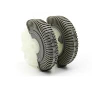 Rejilla De Aire Delantera Para Benz Clase E W211 E200 E300, Juego De 2/4 Piezas Rueda De Control Aire Acondicionado Delantero Trasero Para Ventilación CA Autopartes(Dark Gray R 2pcs)