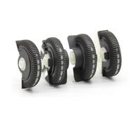 Rejilla De Aire Delantera Para Benz Clase E W211 E200 E300, Juego De 2/4 Piezas Rueda De Control Aire Acondicionado Delantero Trasero Para Ventilación CA Autopartes(Dark Gray 4pcs)