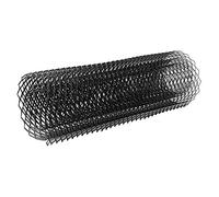 Rejilla de aleación de aluminio para coche, rejilla de malla, parachoques del cuerpo, parrilla rómbica, Universal, negro, 100x33cm, 20x10mm, para Exterior del vehículo