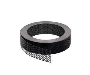 Rejilla de alero 60m x 80mm Negro aluminio