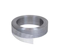 Rejilla de alero 60m x 80mm Plata Rejilla de alero de aluminio, tira de ventilación para una ventilación óptima de la fachada y el tejado