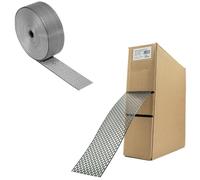 Rejilla de aluminio para techo, 60 m, resistente protección contra roedores y pájaros, cinta de ventilación de aluminio natural, cinta de ventilación (50 mm de ancho)