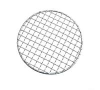 Rejilla de barbacoa de acero inoxidable con cocción de malla que proporciona calor uniforme y sabor ahumado mientras la comida se cae, adecuado para acampar y picnics (30,5 cm)