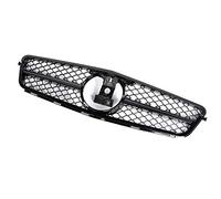 Rejilla de cap¨® Aramox, rejilla de parachoques delantero negro para coche para AMG, compatible con clase C W204 08-14
