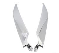 Rejilla de capó delantera cromada y embellecedor de faros delanteros compatible con modelos HRV 2019-2021 - Juego de 2 piezas de repuesto directo ABS con acabado plateado
