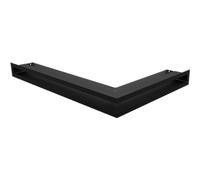 Rejilla de chimenea para esquina, color negro, 60 x 40 x 6 KRATKI