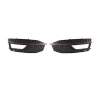Rejilla de Coche de automóvil Compatible con Audi A4 B8.5 S-Line S4 2012-2016, cubierta de lámpara de luz antiniebla, rejilla delantera de panal, parachoques delantero, rejilla inferior Rejillas front