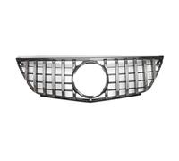 Rejilla de Coche de automóvil Rejillas frontales d Compatible con Mercedes Benz Clase B W245 2009-2011 B160 B180 B200 B250, rejilla estilo diamantes negros cromados.(GTR-Silver)