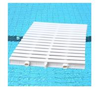 Rejilla de desagüe flexible para piscinas, cubierta de canaleta de desbordamiento de plástico empalmable para uso interior/exterior, desagüe de piso de baño/cocina de 25x100CM (blanco) (blanco 25