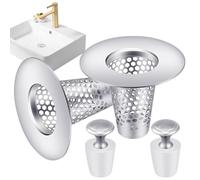 Rejilla de desagüe para fregadero, pieza de repuesto para filtro tapón para bañera - tapón de drenaje para lavabo de baño, para lavandería y suelo