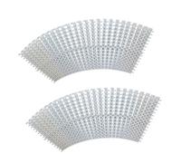 Rejilla de desagüe para piscina duradera - Desagüe de plástico de 20x100 cm para interiores y exteriores, juego de 8 rejillas de canaleta empalmables - Gestión eficiente del desbordamiento de agu