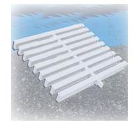 Rejilla de desagüe para Piscinas, Rejilla de Drenaje de plástico de Interfaz única, Cubierta de desagüe de Piso, para baños, terrazas y entradas de vehículos (18x100cm/1 Unidad)