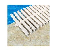 Rejilla de desagüe y rebosadero para piscinas, Anchura plástica del blanco el 18-25cm de la reja piscina PPS y cubierta drenaje parrilla desbordamiento(18cm)
