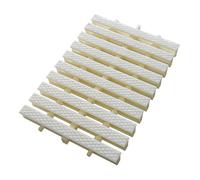 Rejilla de desbordamiento para piscina, 6 piezas de 18 x 100 cm, cubierta de drenaje ABS para agua interior y exterior, rejilla de canalón de piscina (2 piezas)