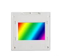 Rejilla de difracción de transmisión de 2 mm PET para espectrofotómetro, 80/300/600/1000/1200/1600 líneas/mm, herramienta de experimento de enseñanza óptica (1200 líneas/mm)