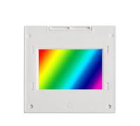 Rejilla de difracción de transmisión de 2 mm PET para espectrofotómetro, 80/300/600/1000/1200/1600 líneas/mm, herramienta de experimento de enseñanza óptica (1600 líneas/mm)