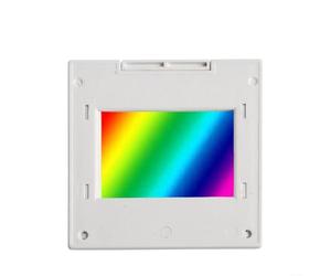 Rejilla de difracción de transmisión de 2 mm PET para espectrofotómetro, 80/300/600/1000/1200/1600 líneas/mm, herramienta de experimento de enseñanza óptica (1200 líneas/mm)