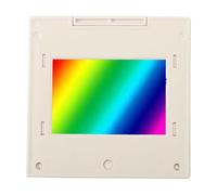 Rejilla de difracción de transmisión óptica para experimentos de espectroscopia: 50 a 600 líneas por milímetro, 2 mm de grosor, marco de 50 × 50 mm, equipo educativo de laboratorio (300 líneas)