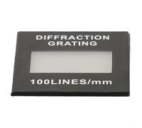 Rejilla de difracción holográfica 50/100/300/600 líneas por mm, 50 x 50 mm, lámina de rejilla de transmisión para descomposición espectral 200-2000 nm, Teac óptico (100)