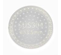 Rejilla de distribución de agujeros uniformes para cesta de portafiltro espresso 51, 53,5, 58,5 mm, hecha de acero inoxidable 304 resistente al desgaste (53,5 mm)