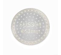 Rejilla de distribución de agujeros uniformes para cesta de portafiltro espresso 51, 53,5, 58,5 mm, hecha de acero inoxidable 304 resistente al desgaste (51 mm)