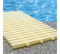 Rejilla de drenaje antideslizante y duradera para piscinas - Cubierta de plástico versátil para la gestión del agua en terrazas, entradas de vehículos y patios interiores/exteriores, diseño de tr