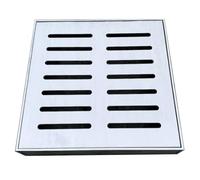 Rejilla de drenaje de acero inoxidable 304 para exteriores, resistente, 25 x 25 cm, para zonas residenciales, parques y espacios públicos y resistente a la intemperie