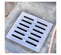 Rejilla de drenaje de acero inoxidable extraíble para garaje al aire libre, solución de canalón decorativa, diseño resistente al agua, ideal para mejoras del hogar