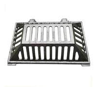 Rejilla de drenaje de hierro fundido resistente de 75 x 45 x 18 cm, cubierta de metal para zonas inundadas y gestión del agua de lluvia, resistente al óxido, perfecta para uso en exteriores